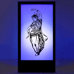 [loccin110] Panneau lumineux danseuse indienne - 200cm