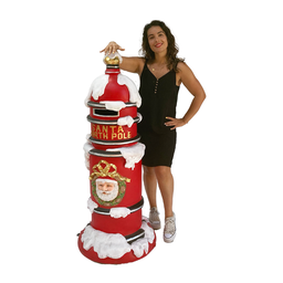 [locnoe260] Boite aux lettres de Noël enneigée - 140cm