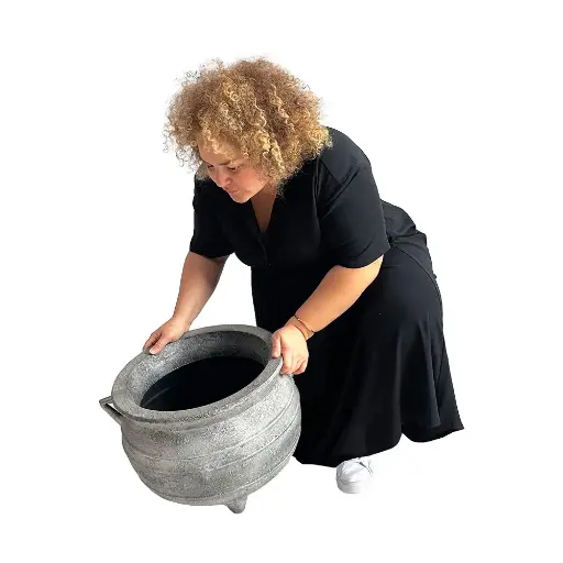 [lochal81] Chaudron gris - 35cm