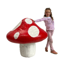 [locpaq28] Champignon rouge et blanc - 100cm