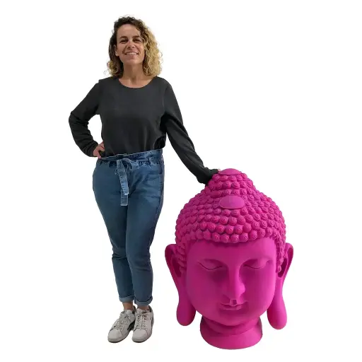 [locasi87] Tête de bouddha colorée - 100cm