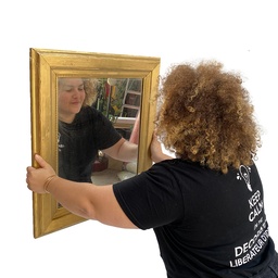 [locmod12] Miroir doré - 75cm