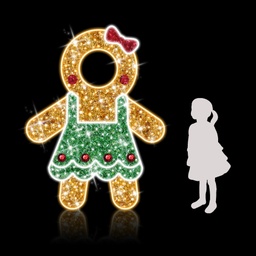 [locnoe294] Fillette pain d'épice lumineuse - 170cm