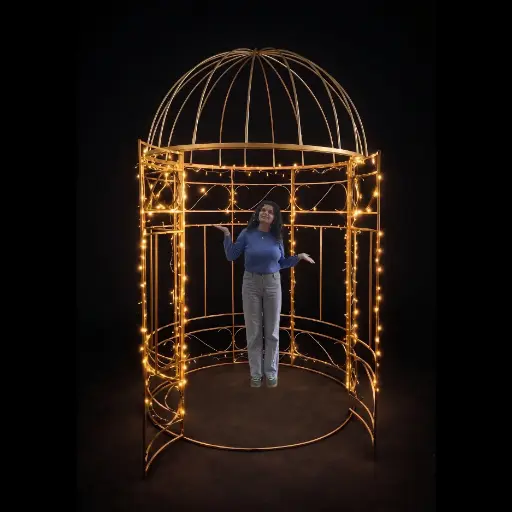[locnoe318] Cage dorée - 295cm