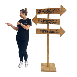 [locnoe24] Panneau directionnel personnalisable - 170 cm