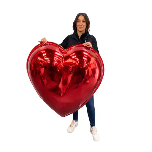 [locval7] Coeur rouge à suspendre - 100cm
