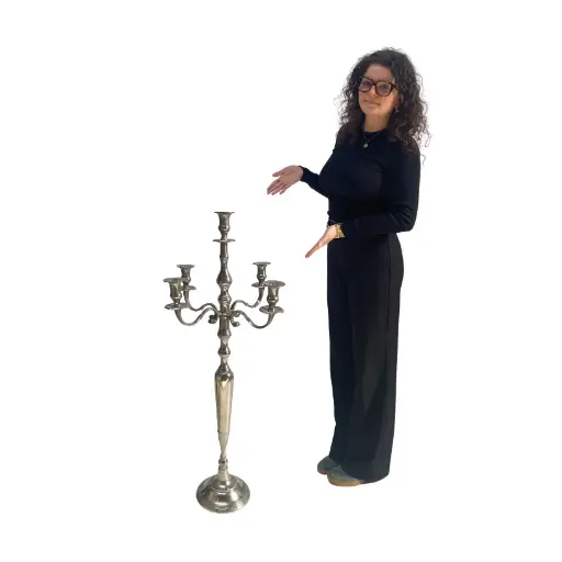 [lochal105] Chandelier argent - 110cm