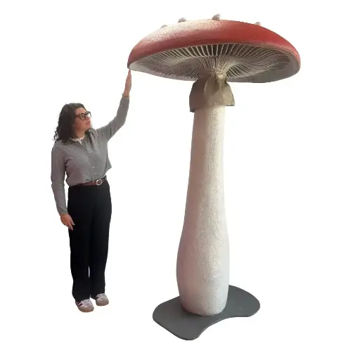 [locfor43] Champignon rouge et blanc - 210cm
