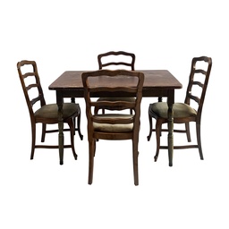 [lochal106] Table et 4 chaises anciennes