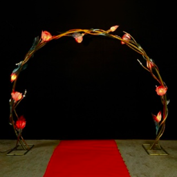 [locval9] Arche roses lumineuses - 300cm