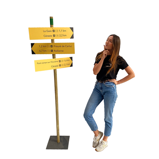 [locnat2] Panneau directionnel randonnée