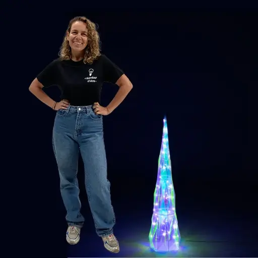 [locnoe328] Arbre conique LED multicolore - 80cm