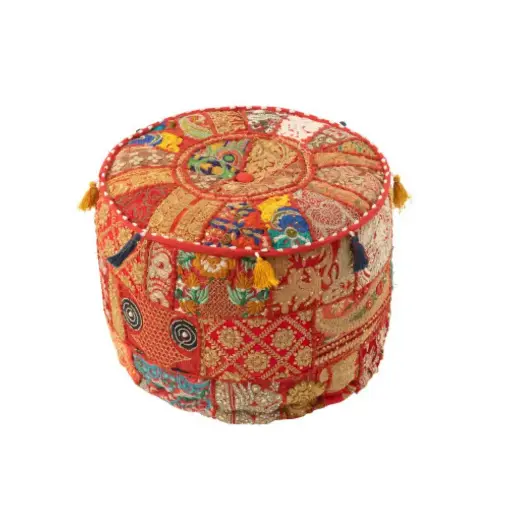 [locmin77] Pouf à motifs orientaux - 30cm