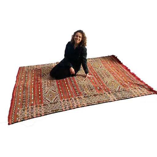 [locmin2] Tapis motif aztèque - 200x100cm