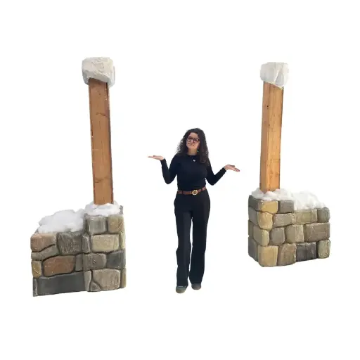 [locski24] Arche en pierre enneigée - 235cm