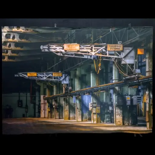[locsci2] Fond photo industriel - 240cm