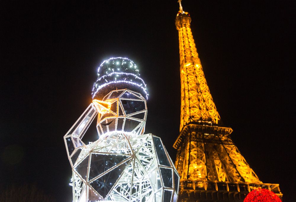 Décoration événementielle - Noël à la Tour Eiffel