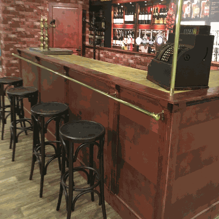Bar en bois - location décor événementiel