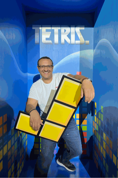 Photocall Tetris - Décor retrogaming - Libérateur d'idées, location décoration événementielle Lille