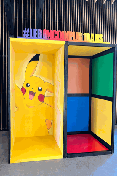 Photocall Pokémon - Décor retrogaming - Libérateur d'idées, location décoration événementielle Lille