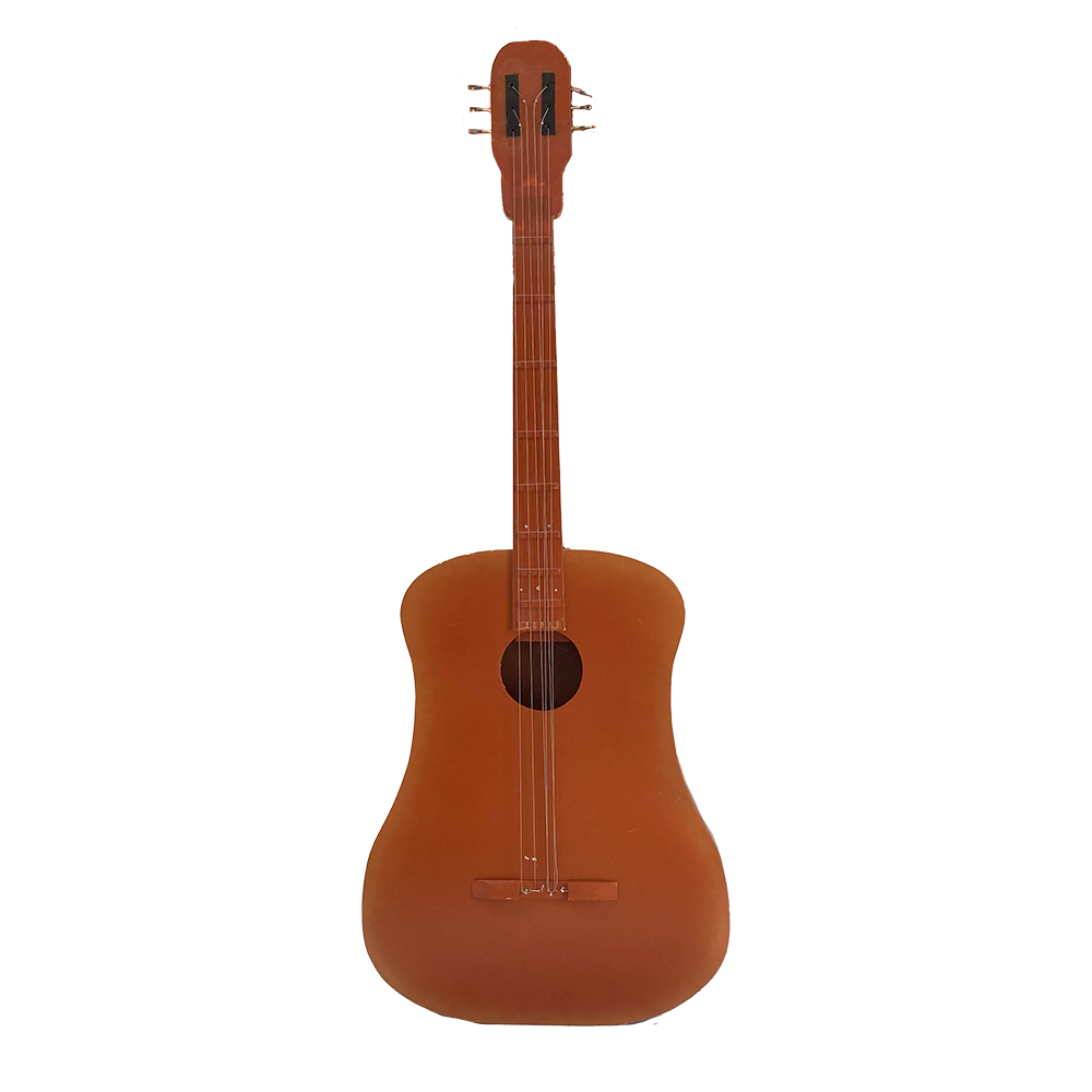 Guitare marron - 330cm