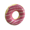 Donut rose et blanc - 100cm