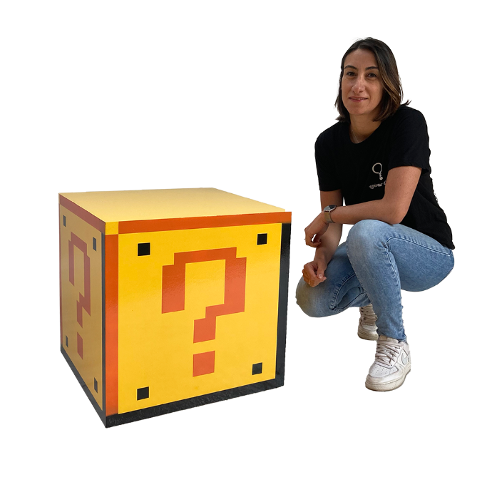 Cube magique Mario - Libérateur d'idées, Location décors événementiels