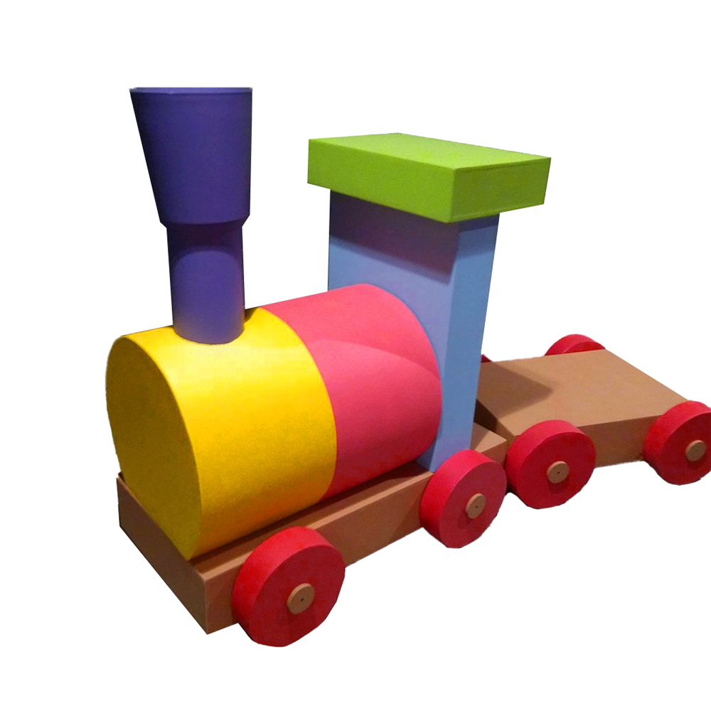 Petit train coloré - 120cm