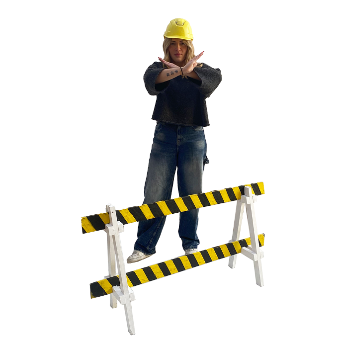 Barrière de chantier - 75cm