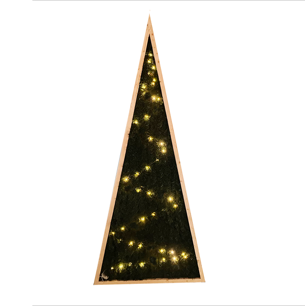 Sapin vert 2D lumineux - 220cm