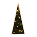Sapin vert 2D lumineux - 220cm