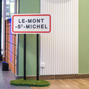 Panneau d'entrée de ville personnalisable - 135cm