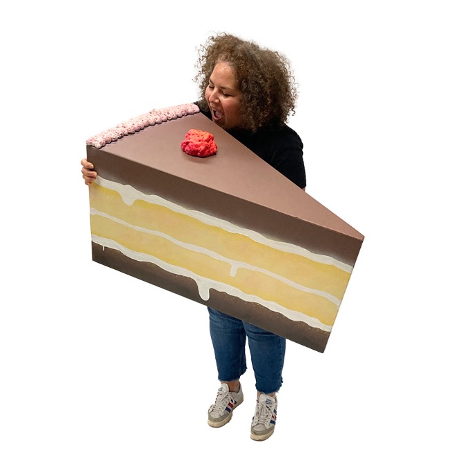 Part de Gâteau au chocolat - 50cm