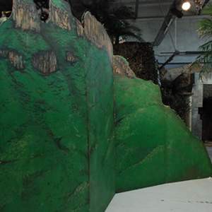 Fond vert nature - montagnes d'Hollywood 250cm