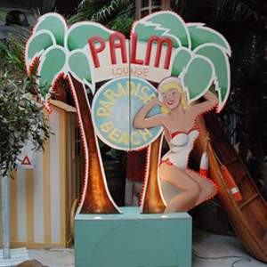 Panneau lumineux Palm Lounge - 300cm