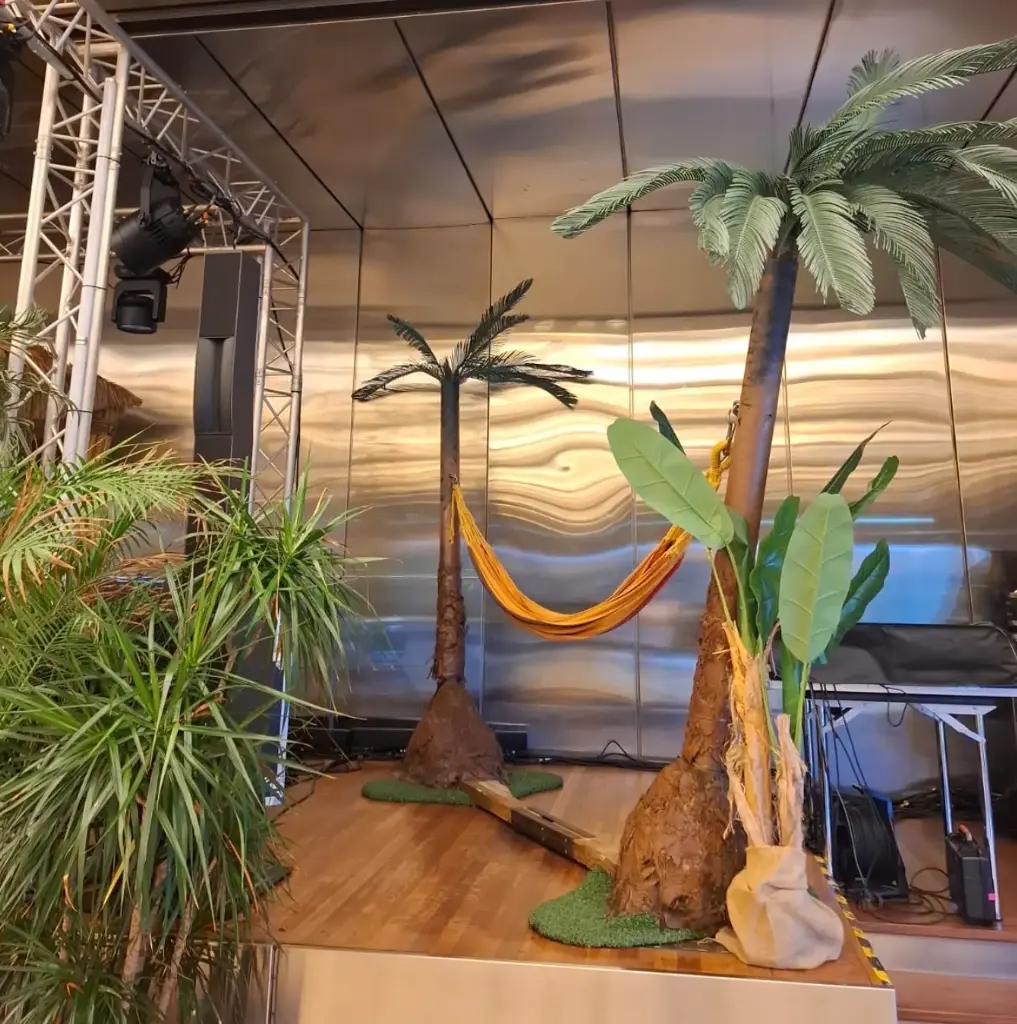 2 palmiers avec hamac - 300cm