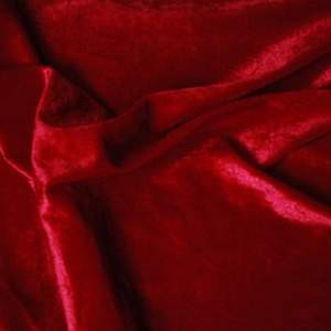 Tissu velours rouge - 300x90cm