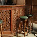 [locpar22] Tabouret de bar en bois - 82cm