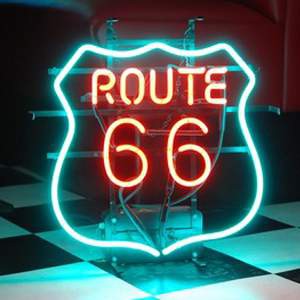 Néon "Route 66" - 46cm