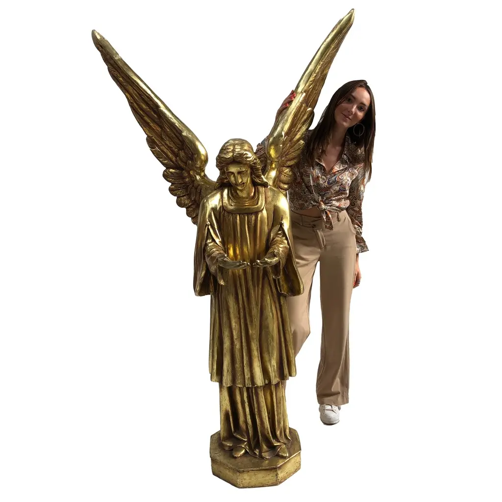 Statue ange or - 200cm