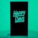 Panneau lumineux Happy Days 2 - 200cm