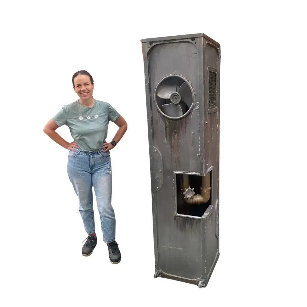 Colonne argent - 190cm