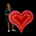 Coeur lumineux - 120cm