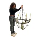 Lustre crânes - 138cm