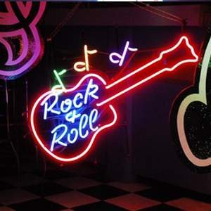 Néon guitare "Rock'n' Roll"- 61cm