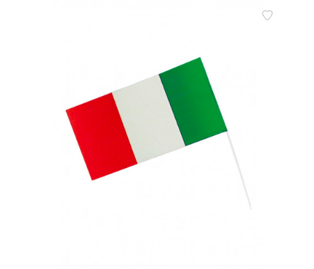 Drapeau supporter Italie - 38cm