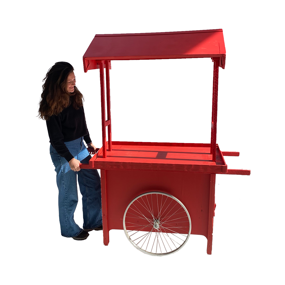 Chariot chinois rouge