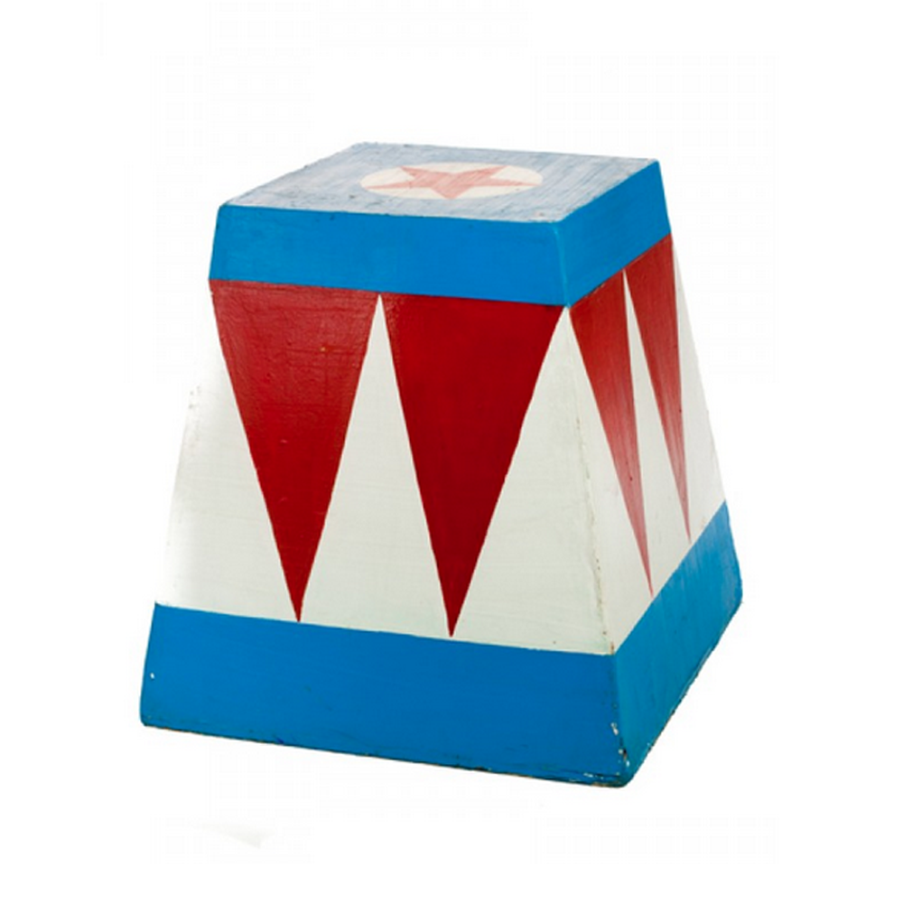 Piedestal bleu, rouge et blanc - 72cm