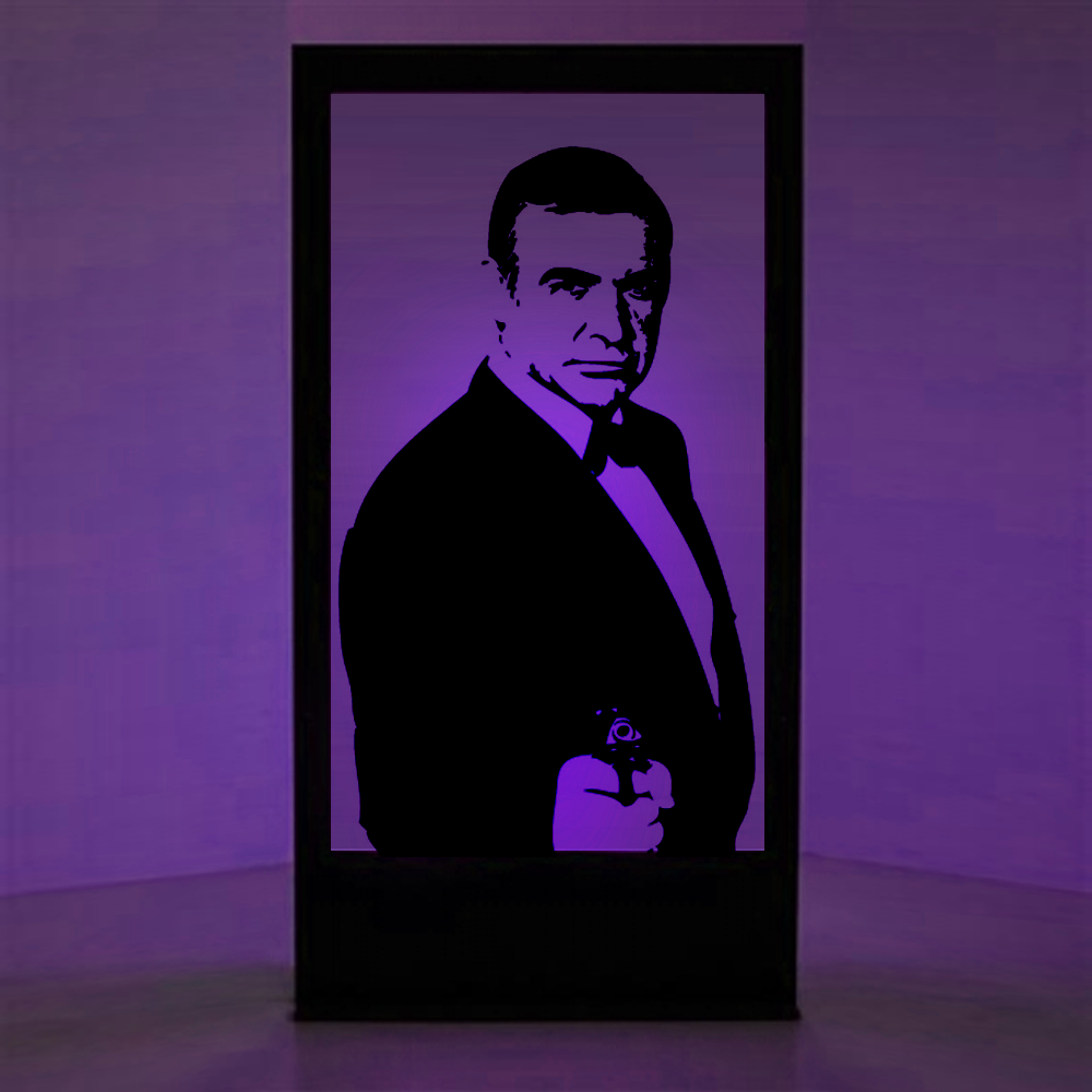 Panneau lumineux Sean Connery - 200cm
