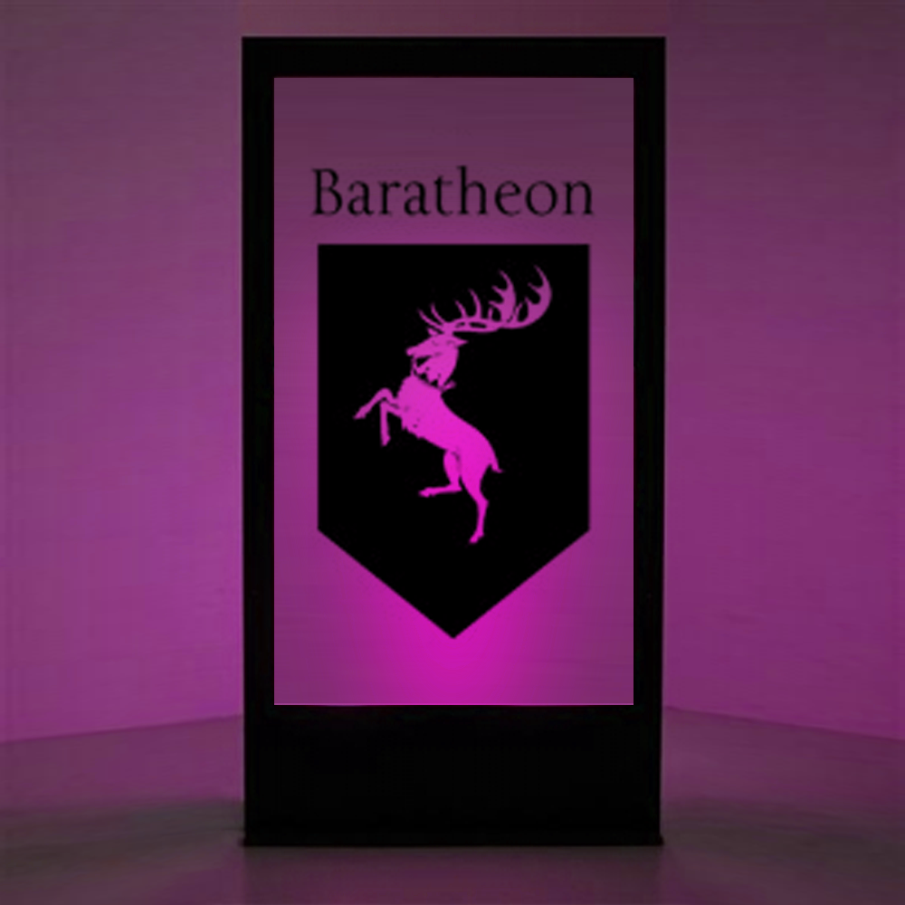 Panneau lumineux Blason Baratheon (Game of Thrones) - 200cm